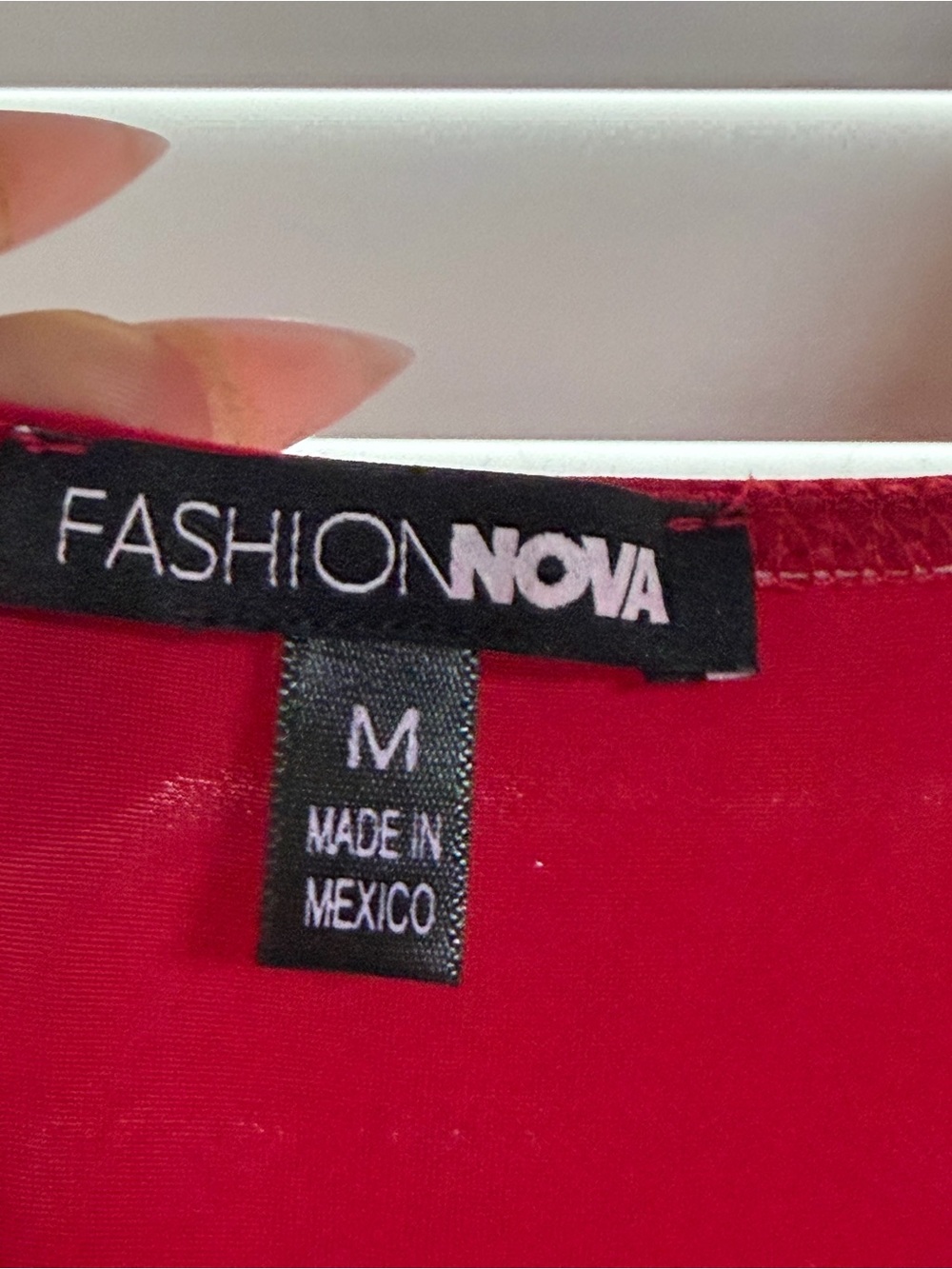 Red Rouched dress size M